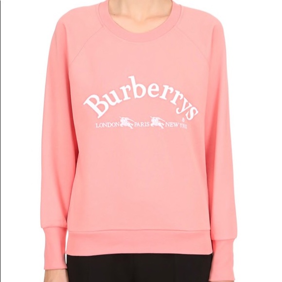 pink burberry sweatshirt